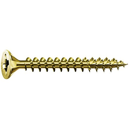 Spax #10 X 3 In. Star Drive Flat Head Screws In Yellow Zinc (72 Per Box) 4191020500754